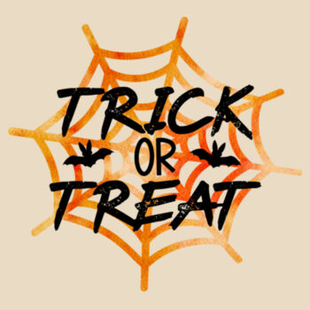 Trick or Treat Spider Web Halloween Bag Design