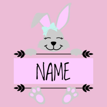 Custom Name Bunny Tee Design