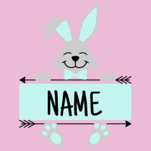 Custom Name Bunny Tee Boys Design