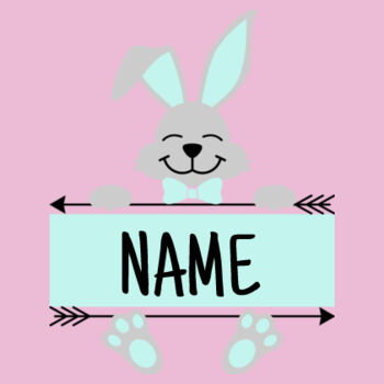 Custom Name Bunny Tee Boys Design