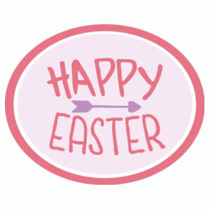 Happy Easter with Arrow Design