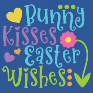 Bunny Kisses Easter Wishes Design