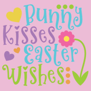 Bunny Kisses Easter Wishes Design