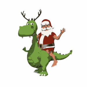 Santa Summer Reindeer Design