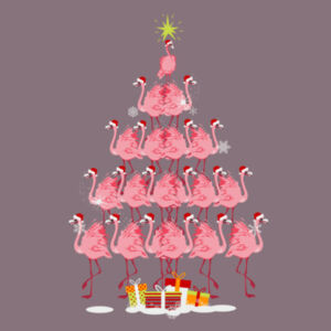 Flamingo Christmas Tree Design