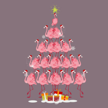 Flamingo Christmas Tree Design