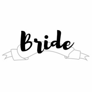 Customisable Bride / Bridesmaid / Maid of Honor Banner Tee's Design