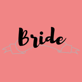 Customisable Bride / Bridesmaid / Maid of Honor Banner Tee's Design