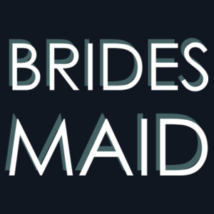 Customisable Bridesmaid Block Text Design Design