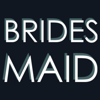 Customisable Bridesmaid Block Text Design Design