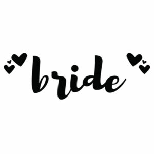 Customisable Bride with Hearts Design