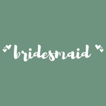 Customisable Bridesmaid with Hearts Design