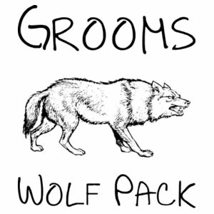 Customisable Bucks / Grooms Wolf Pack Design