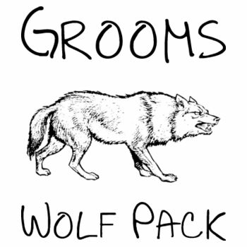 Customisable Bucks / Grooms Wolf Pack Design