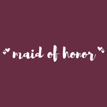 Customisable Maid Of Honor with Hearts Design