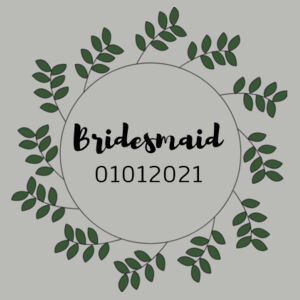 Customisable Bridesmaid Wreath Tank Design