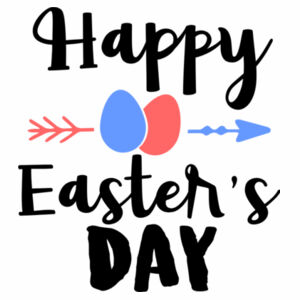 Customisable Happy Easters Day Arrows Design