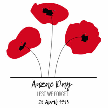 Anzac Day - Custom Print Colours & Date Design