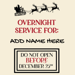 Overnight Service Sack Design