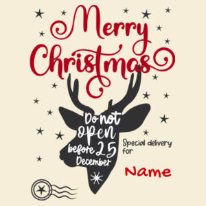 Santa Sack With Reindeer Design Design