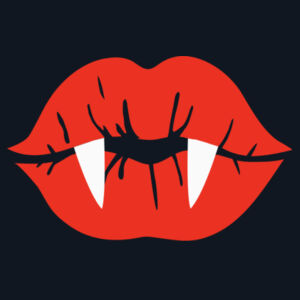 Vampy Lips Halloween tee Design