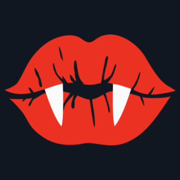 Vampy Lips Halloween tee Design