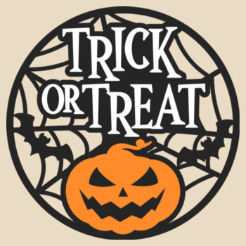 Trick or Treat Pumpkin Halloween Bag Design