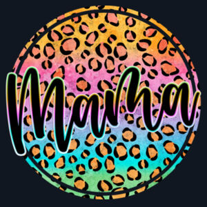 Mama Leopard print Womens Premium Crew Design