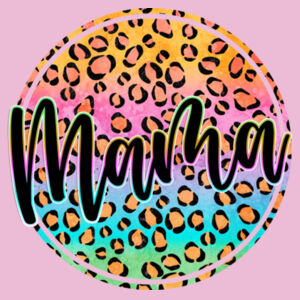 Mama Leopard print Staple Tee Design