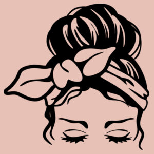 Mothers Day Messy Bun Womens Premium Hood Design