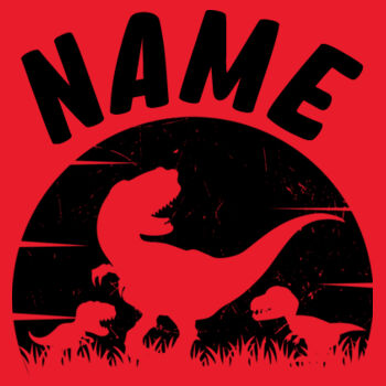 Custom Name Dinosaur Kids Hood  Design