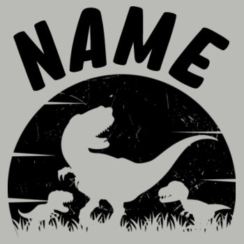 Custom Name Dinosaur Youth Crew Design