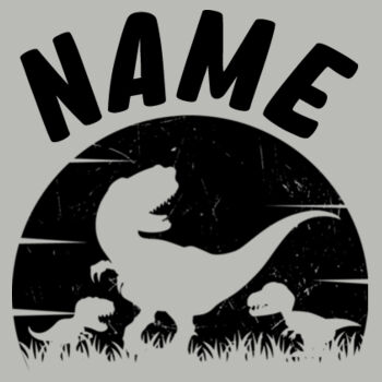 Custom Name Dinosaur Kids Crew Design