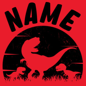 Custom Name Dinosaur Youth Tee Design