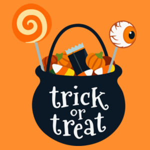 Trick or treat coloured Back Sack Design