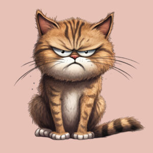 Ladies Grumpy Cat Crop Tee Design