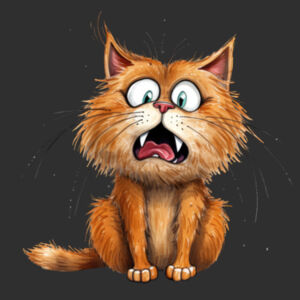 Ladies Ginger Cat Crop Tee Design