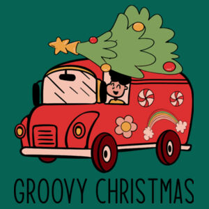 Groovy Christmas Tea-Towel  Design