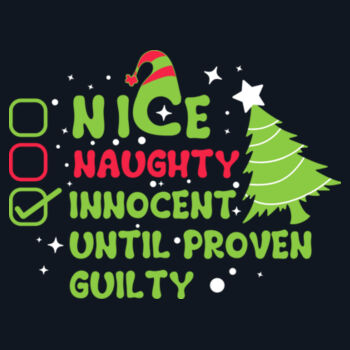 Nice Naughty  Until Proven Guilty  Design