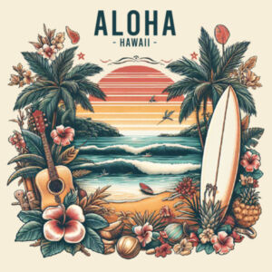 Aloha Hawaii Beach Summer  Design