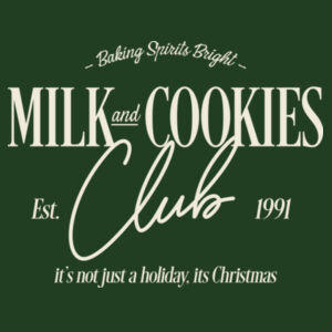 Baking Spirits Bright Milk & Cookies T-Shirt Design