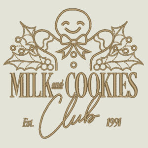 Milk & Cookies Club Gingerbread Man - Rib Crop Tank Design