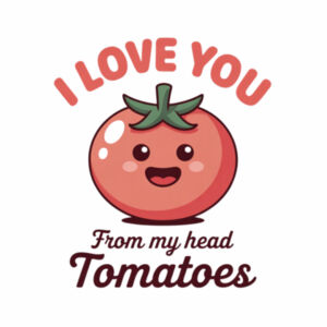 I Love You From My Head Tomatoes Staple Tee - Staple Tee Design