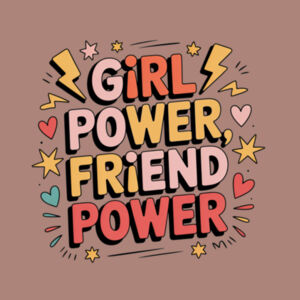Girl Power Crop Tee - Womens Crop Tee's Design