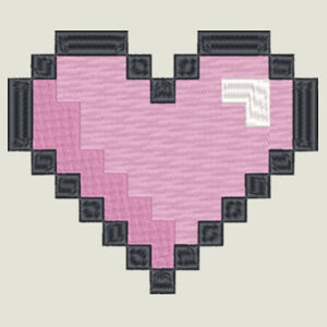 Pixel Heart With Shadow - Wo's Box Hood Design