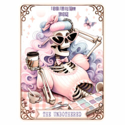 The Unbothered Tarot Baby Tee - ORGANIC RIB BABY TEE Design