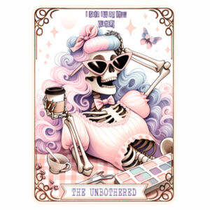 The Unbothered Tarot Baby Tee - ORGANIC RIB BABY TEE Design