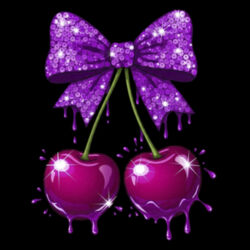 Cherry Bow Drip Graphic Tee - Women's Heavy Tee Design