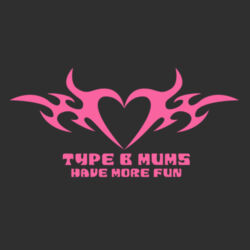 Type B Mums Crop Tee - Womens Crop Tee's Design