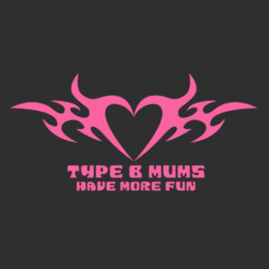 Type B Mums Crop Tee - Womens Crop Tee's Design